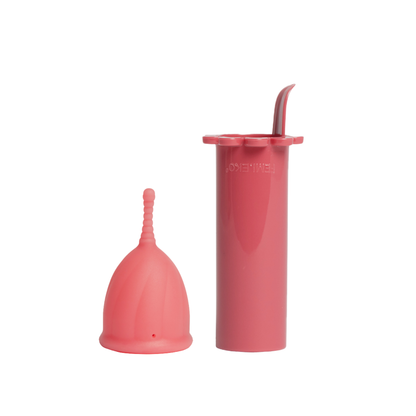 Safe Menstruationstasse & Applikator | Rosa