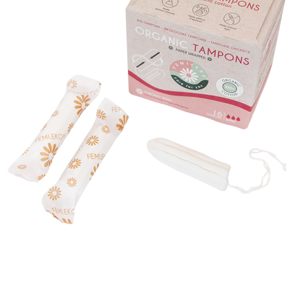 Tamponer af økologisk bomuld | Super | 16 stk