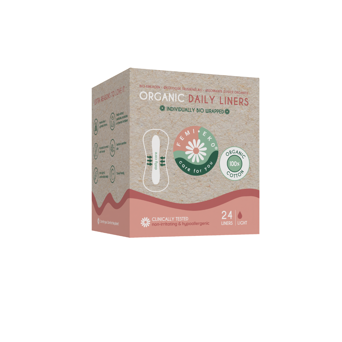 Slipeinlagen aus Bio-Baumwolle | Ultra Liner | 24 Stck.
