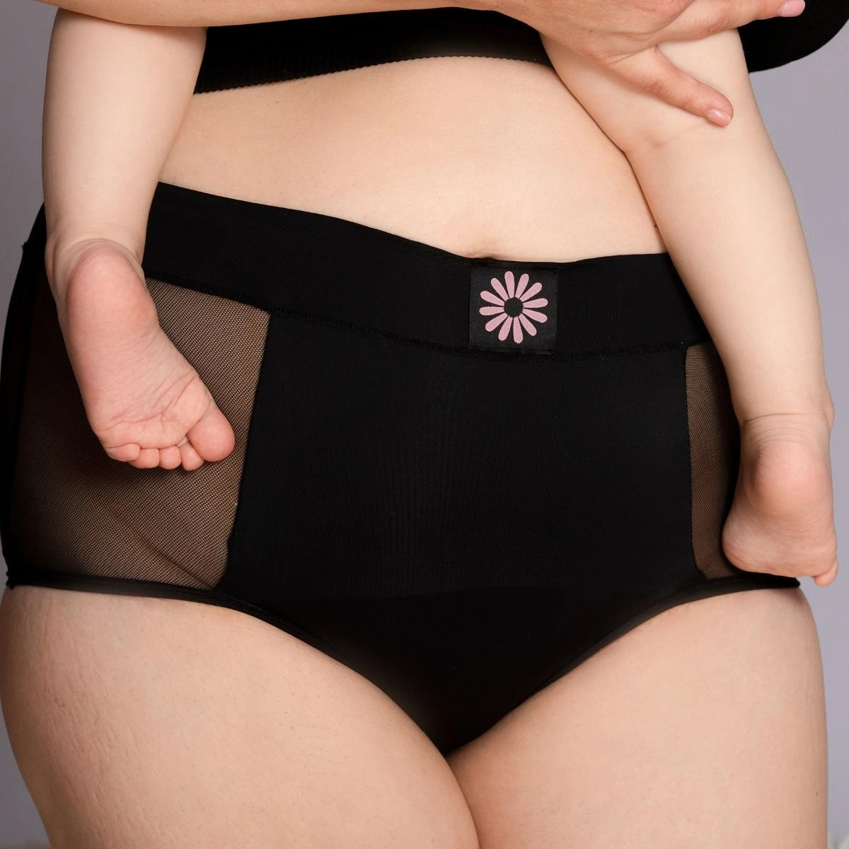 Chiloti menstruali NANNA High Waist – Negru