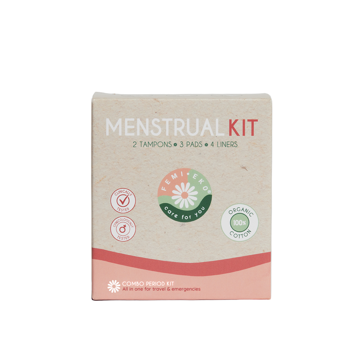 Økologisk menstruationssæt | Mix af engangsprodukter