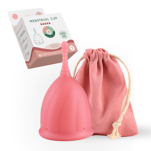 Safe menstruationskop størrelse M i pink