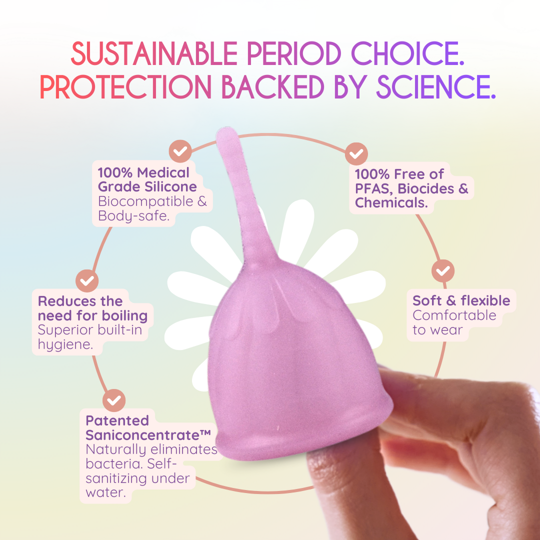 Femieko menstruationskop til unge piger 18 ml | menstrual cup for teenagers 18 ml capacity