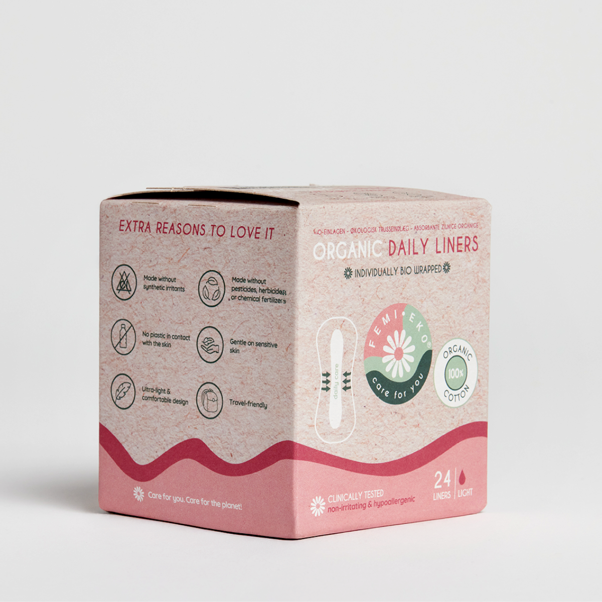 Trusseindlæg i økologisk bomuld | Ultra Liners | 24 stk