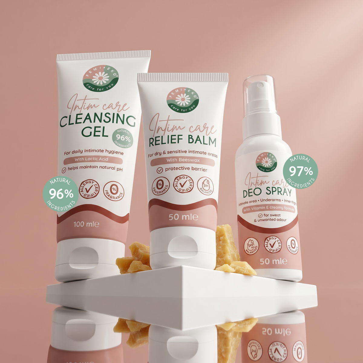 Femieko Intimgel til daglig hygiejne 100 ml