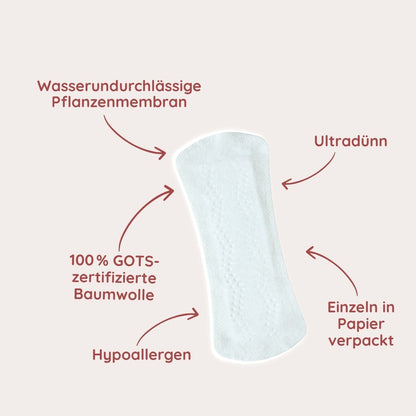 Femi.Eko® Prøver– økologisk menstruationspleje i prøvepakke