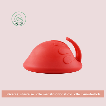 Universal Safe Menstruationsdisk | Antibakteriel | Rød