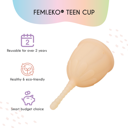 Menstruationstasse | Größe XS | Teenager | Beige