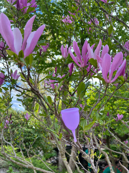 Safe menstrual cup | Size S | Antibacterial | Purple