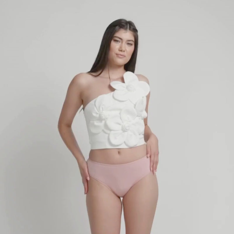 Femieko Ava pink menstruationstrusser moderat flow – period panties for moderate flow pink - video