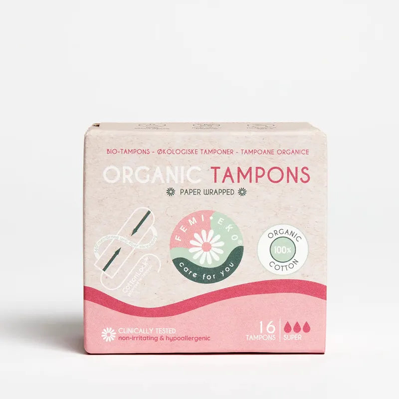 Femieko økologiske tamponer i emballage